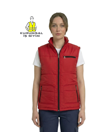 anorak şişme yelek kırmızı