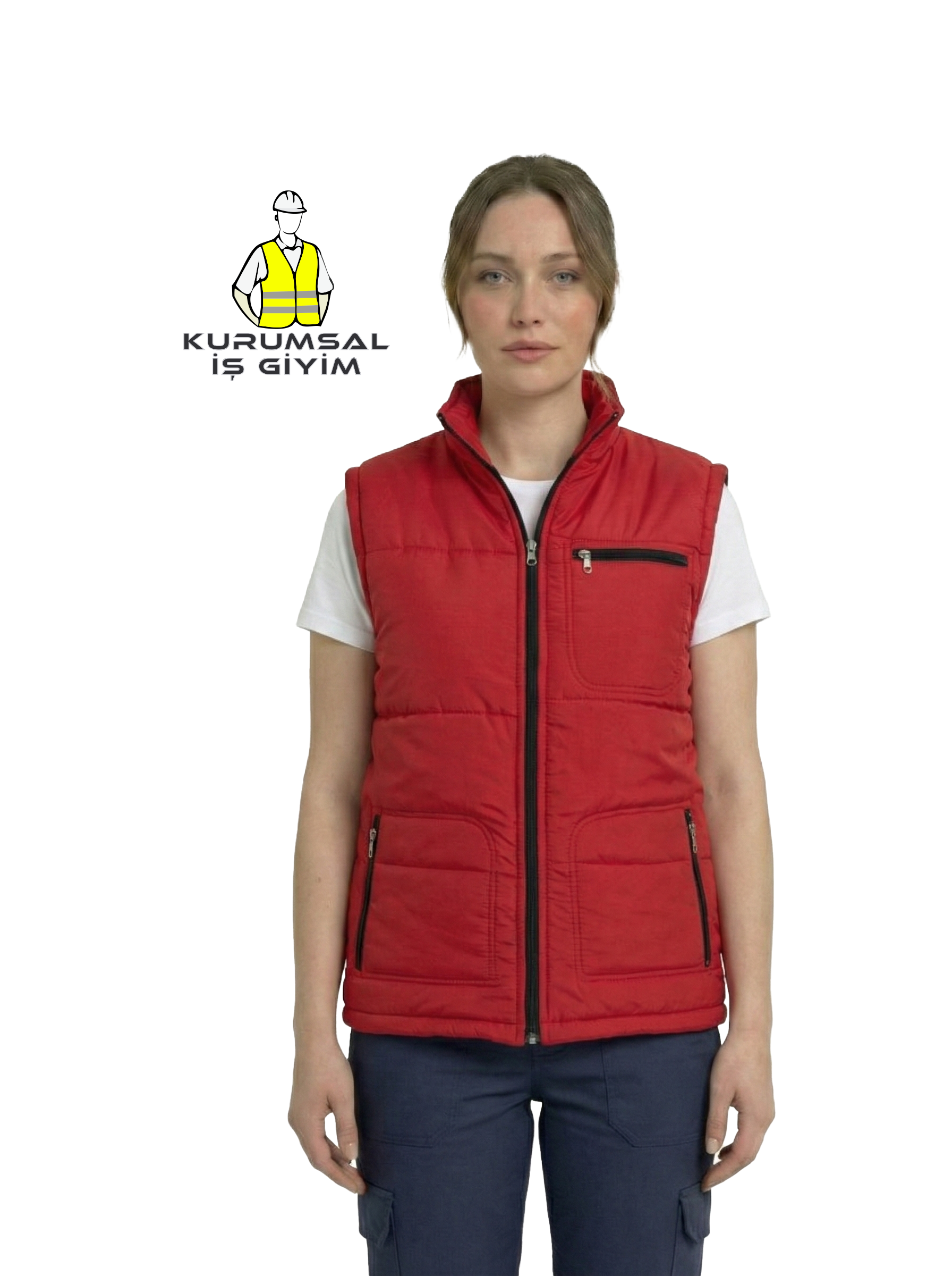 anorak şişme yelek kırmızı