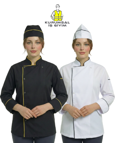 aşçı ceketi , alpaka kumaş aşçı ceketi , şef ceketi, uzun kol aşçı ceketi, biye detaylı şef ceketi, belden oturtmalı aşçı ceketi, polyviscon aşçı ceketi, dayanıklı aşçı ceketi, kolay ütülenen aşçı ceketi, yıkamaya dayanıklı aşçı ceket